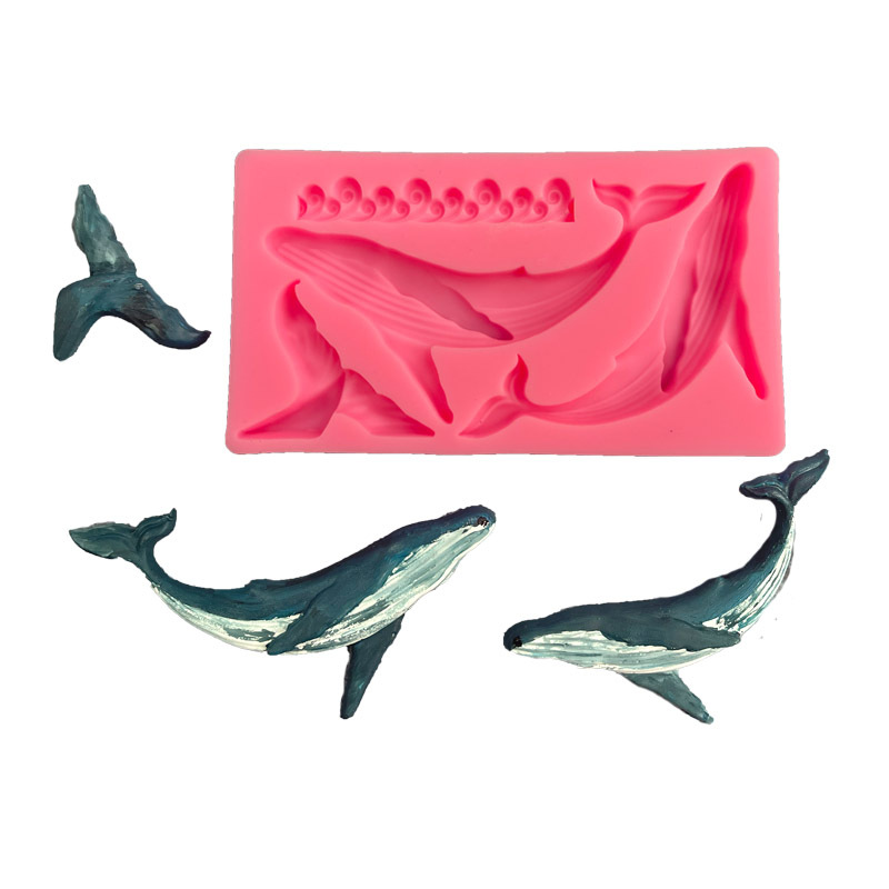 Kitchen Appliances For Baking - DIY Whale Silicone Mold Ocean Series