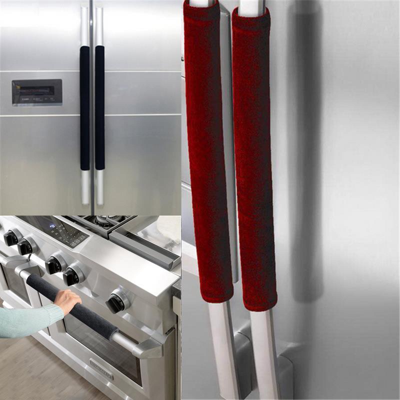 Kitchen Appliances With Red Knobs - 2Pcs/Set Refrigerator Door Handle Cover Kitchen