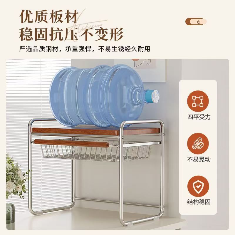 Mid-Century Microwave Stand Pu - Kitchen Appliances Essentials recension och pris