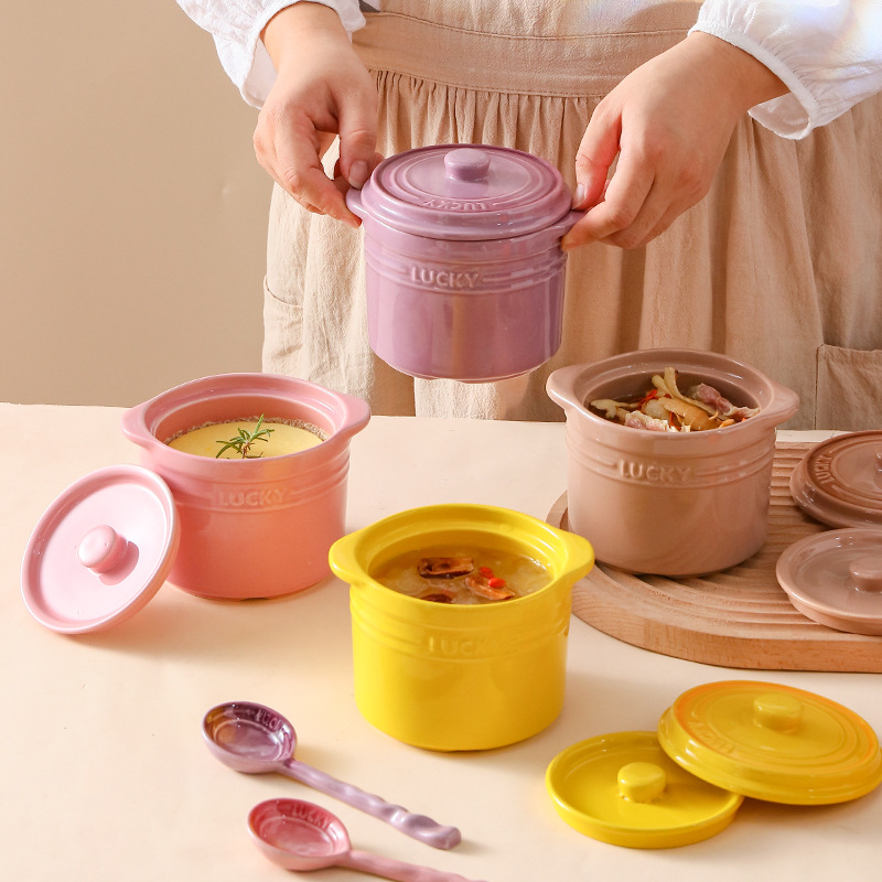 Double Lid Ceramic Bowl,Bird's - Kitchen Appliances Cooking recension och pris