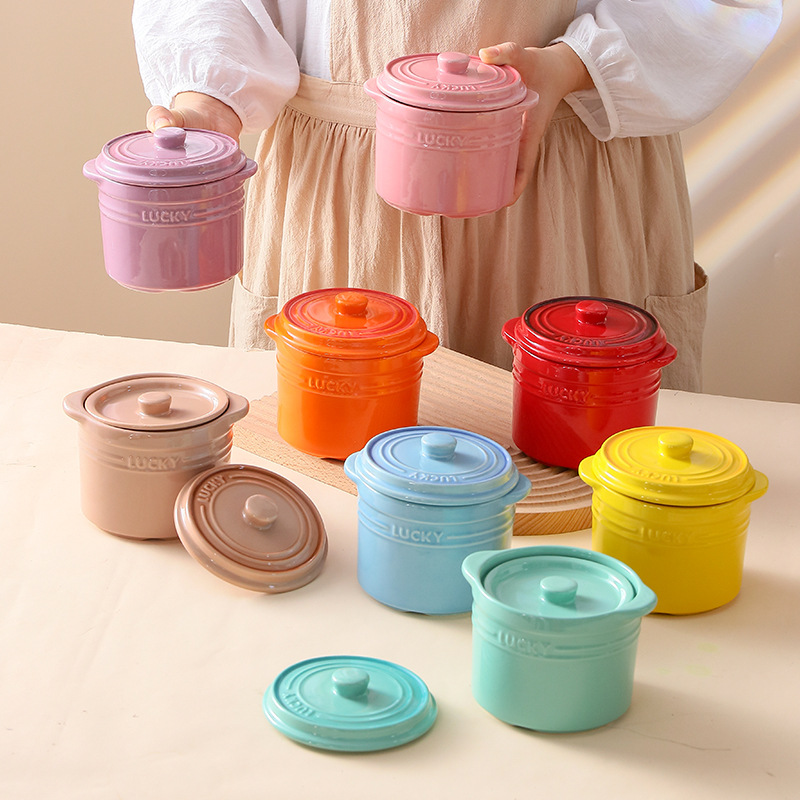 Double Lid Ceramic Bowl,Bird's - Kitchen Appliances Cooking recension och pris