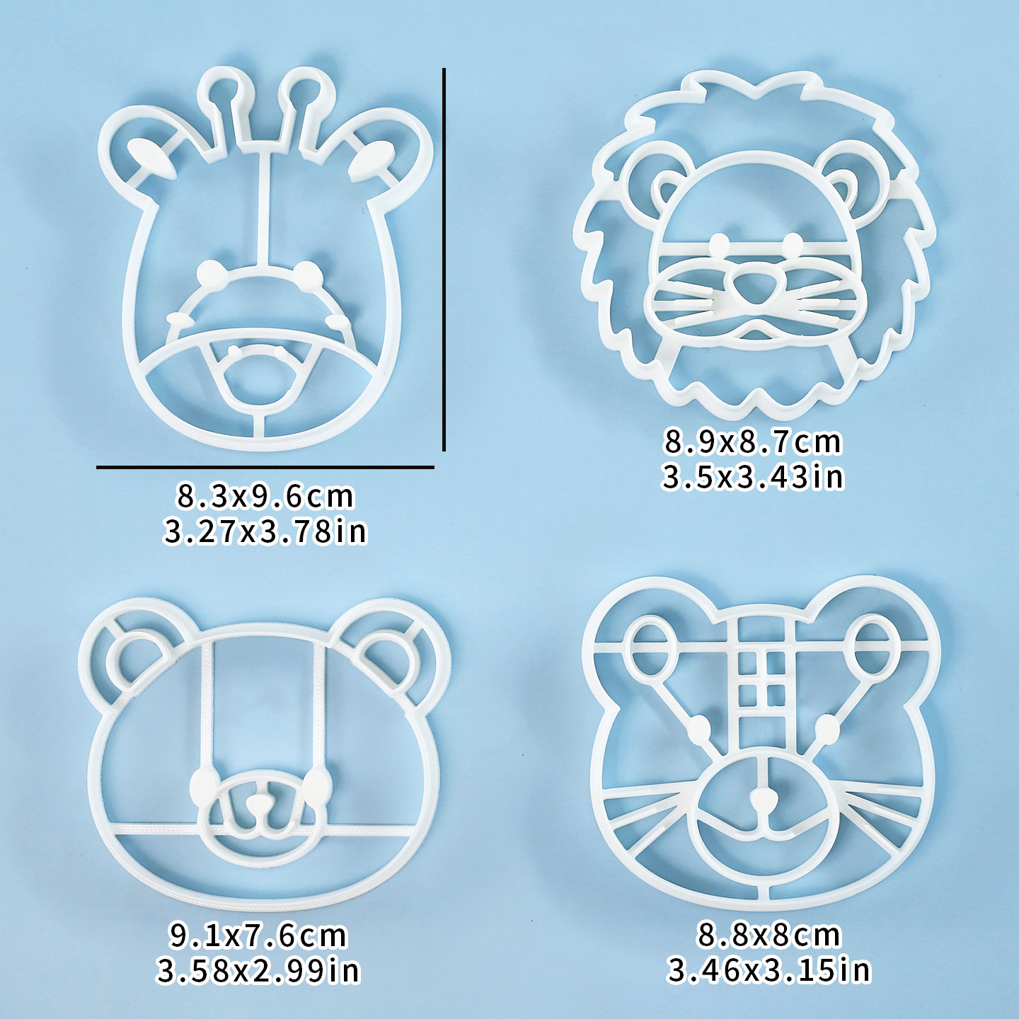4 Pcs Animal Cookie Cutters Se - Kitchen Appliances For Baking recension och pris