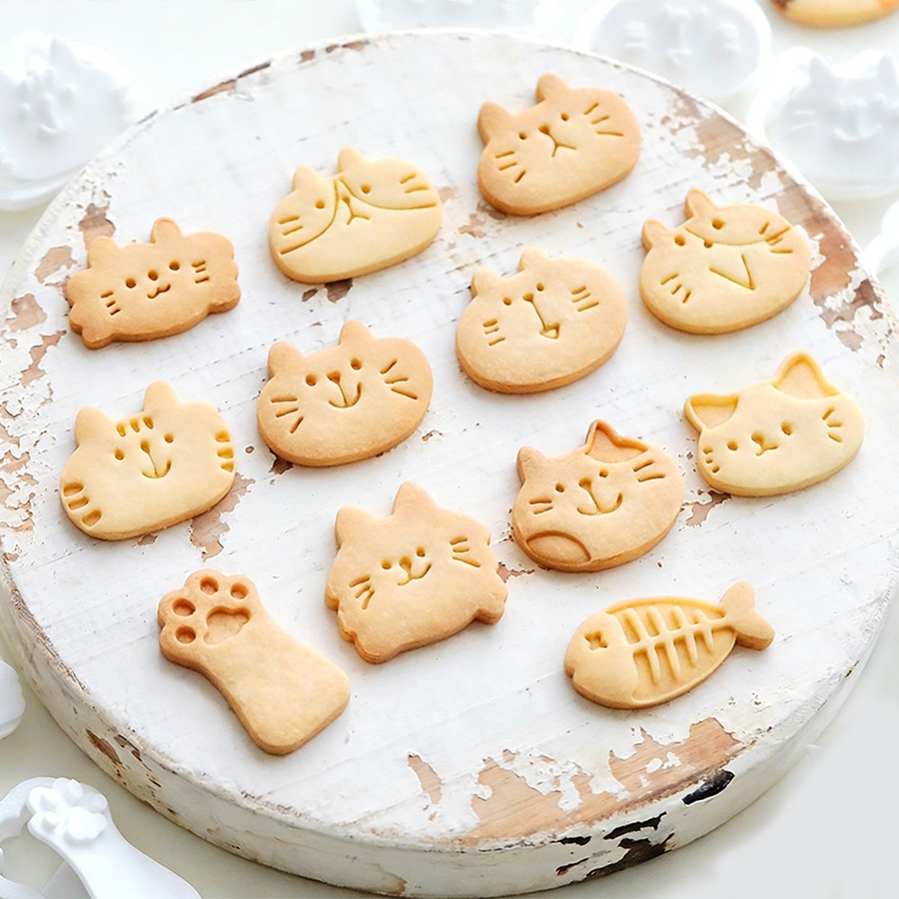 Cute Kitten DIY Stamp Cookie C - Kitchen Appliances For Baking recension och pris