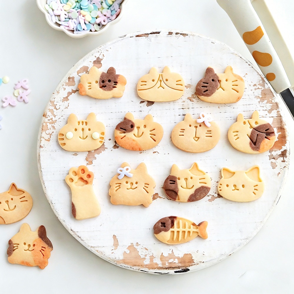 Cute Kitten DIY Stamp Cookie C - Kitchen Appliances For Baking recension och pris