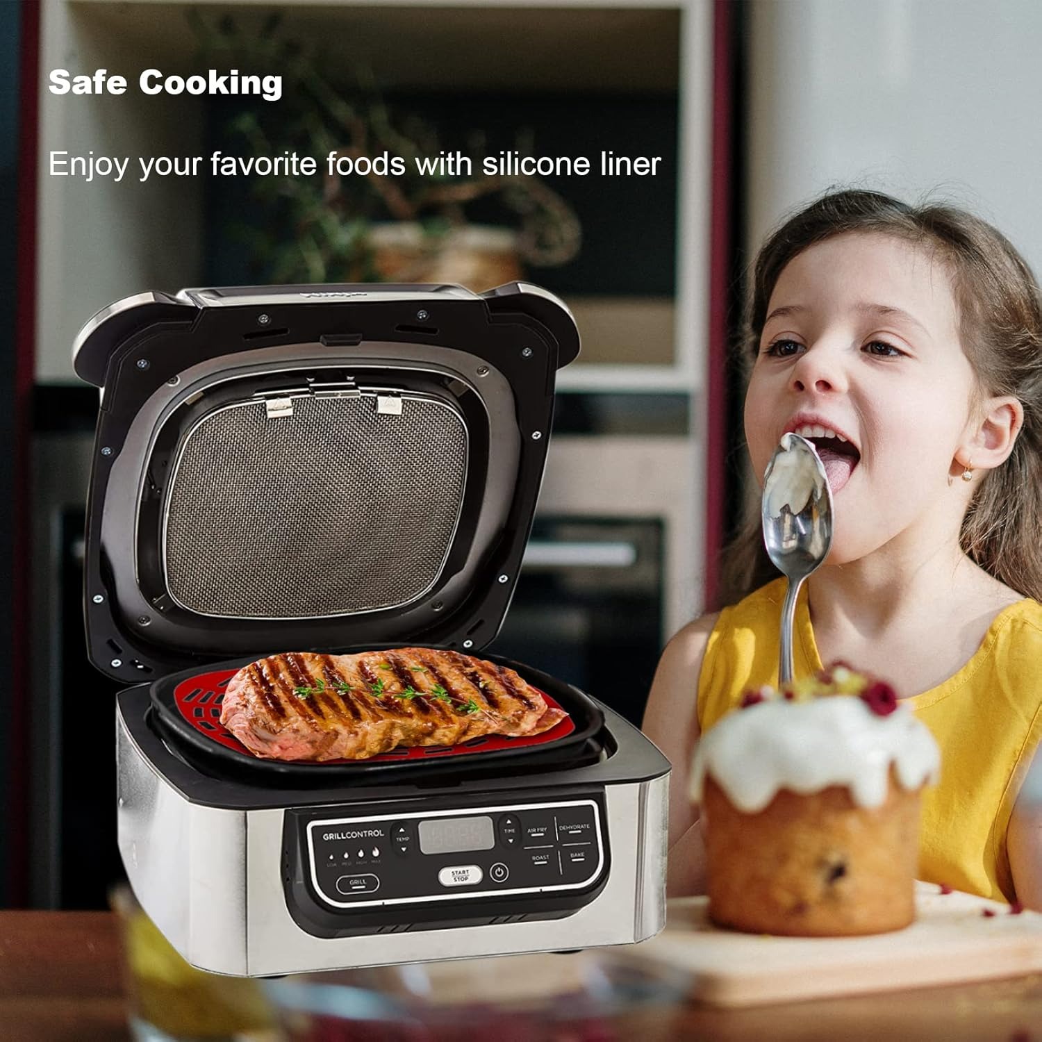 2 PC Reusable Silicone Liner S - Ninja Air Fryer Af300 recension och pris